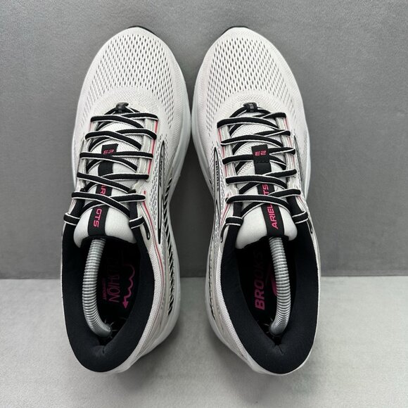 Womens Size 11.5 (B) Brooks Ariel GTS 23 Shoes Gray Black Pink Running Sneakers - Picture 6 of 8